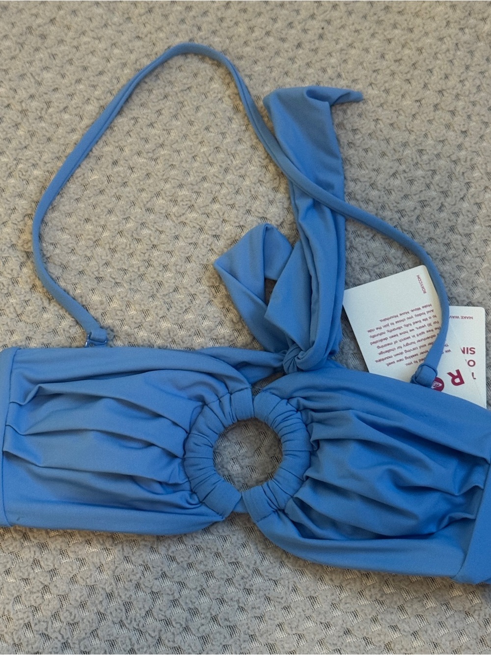 BNWT Roxy Blue Ring-Front Bikini Set - Picture 4 of 7
